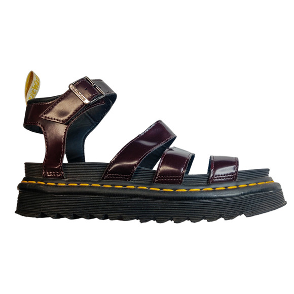 Dr. Martens Burgundy Strappy Sandals - Picture 4 of 11